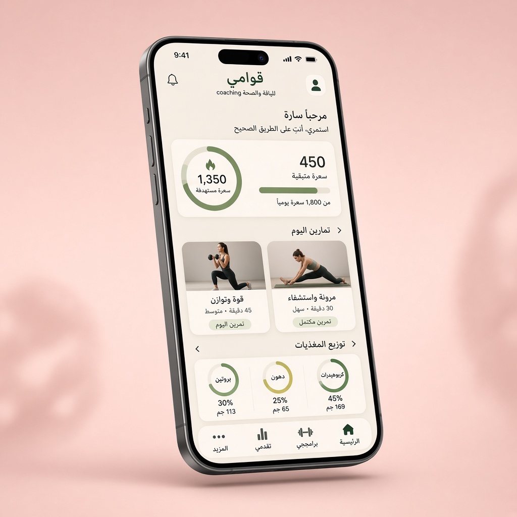 تطبيق قوامي على الهاتف